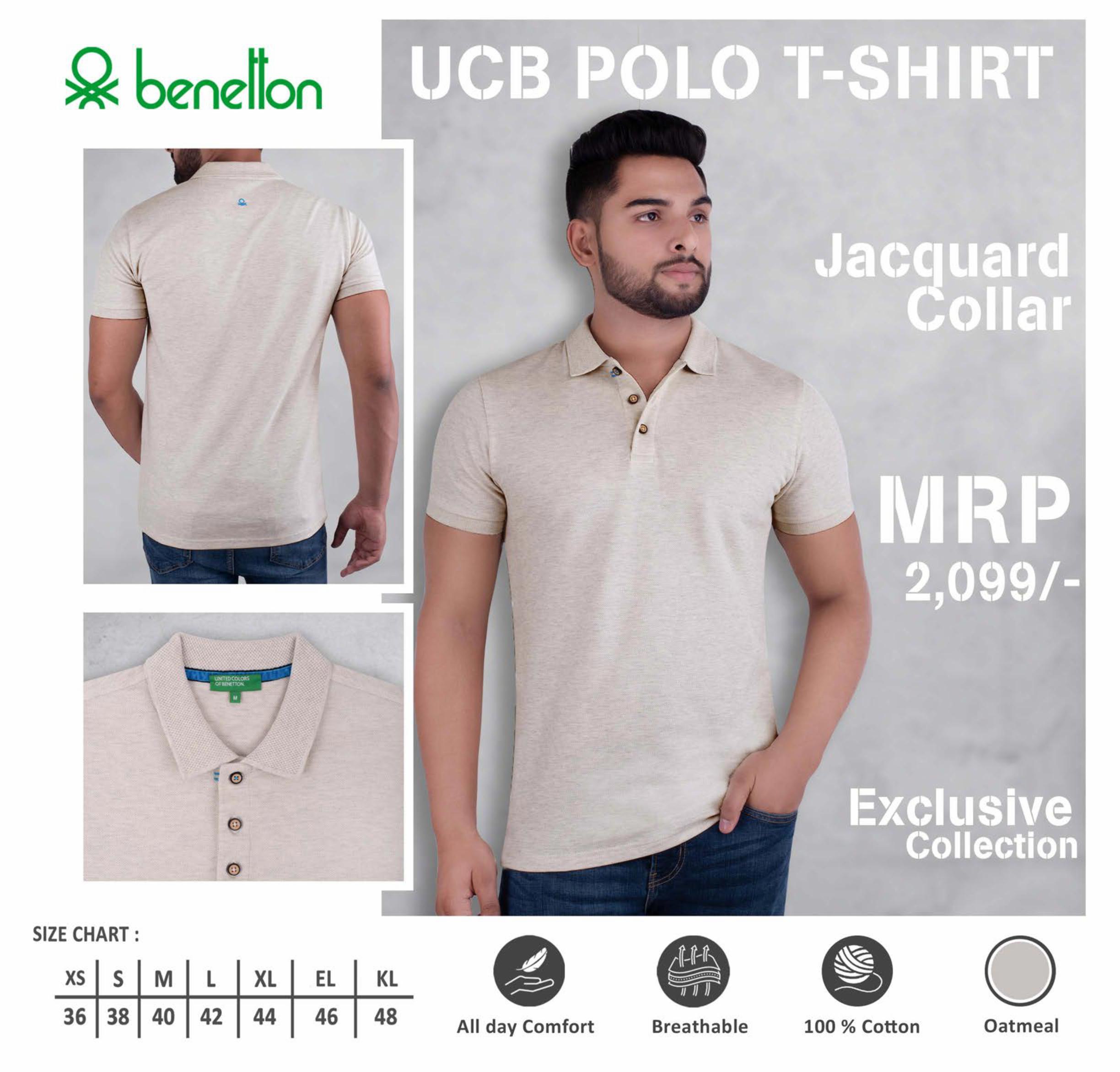 100% Cotton Jacquard Collar T shirt