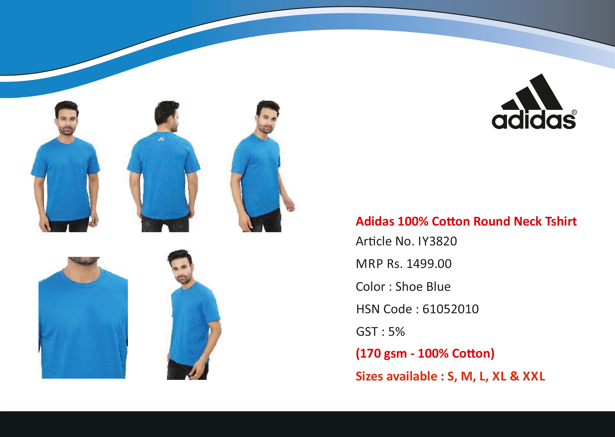 100% Cotton Round Neck Tee