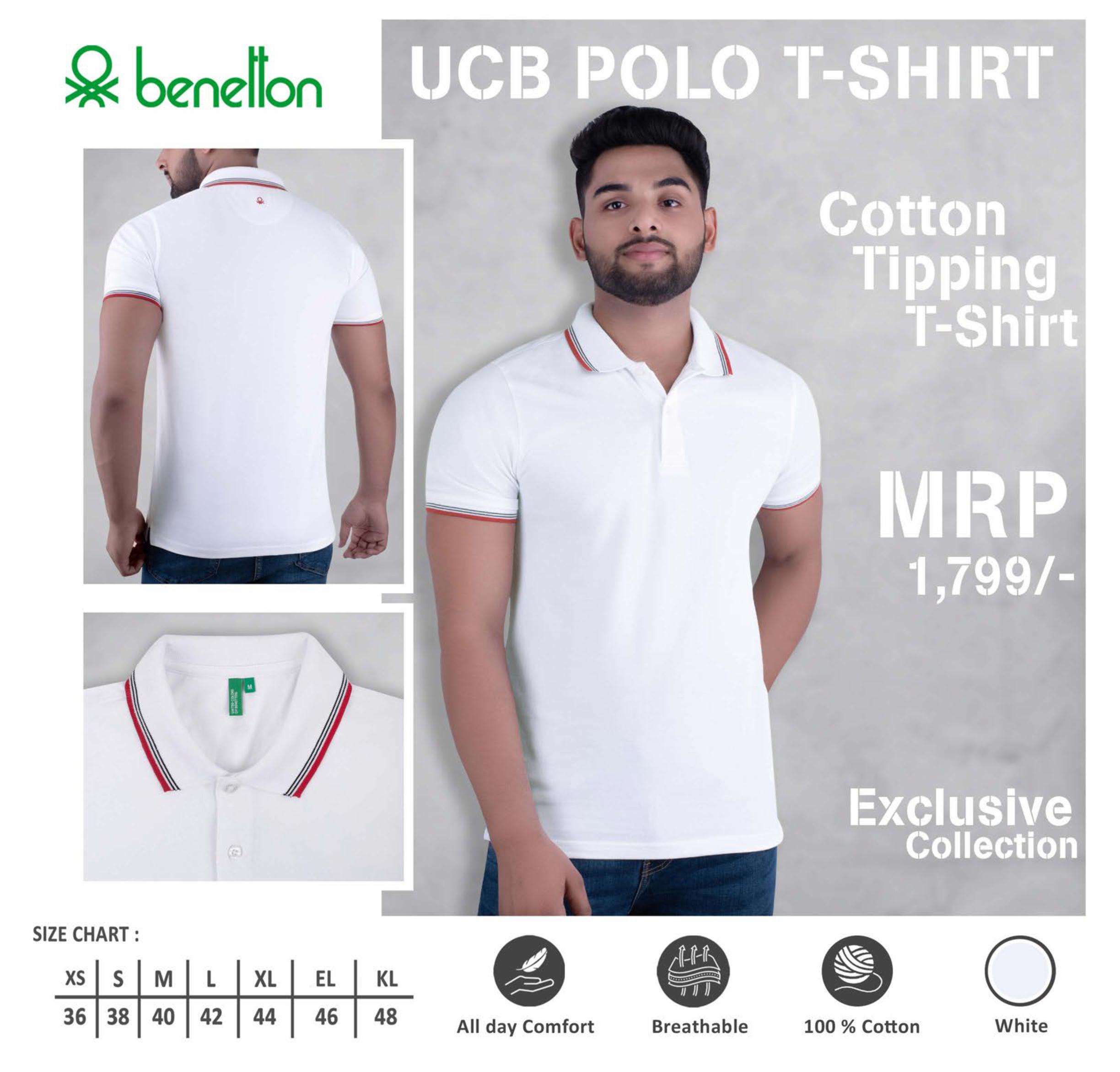 100% Cotton Tipping T shirt