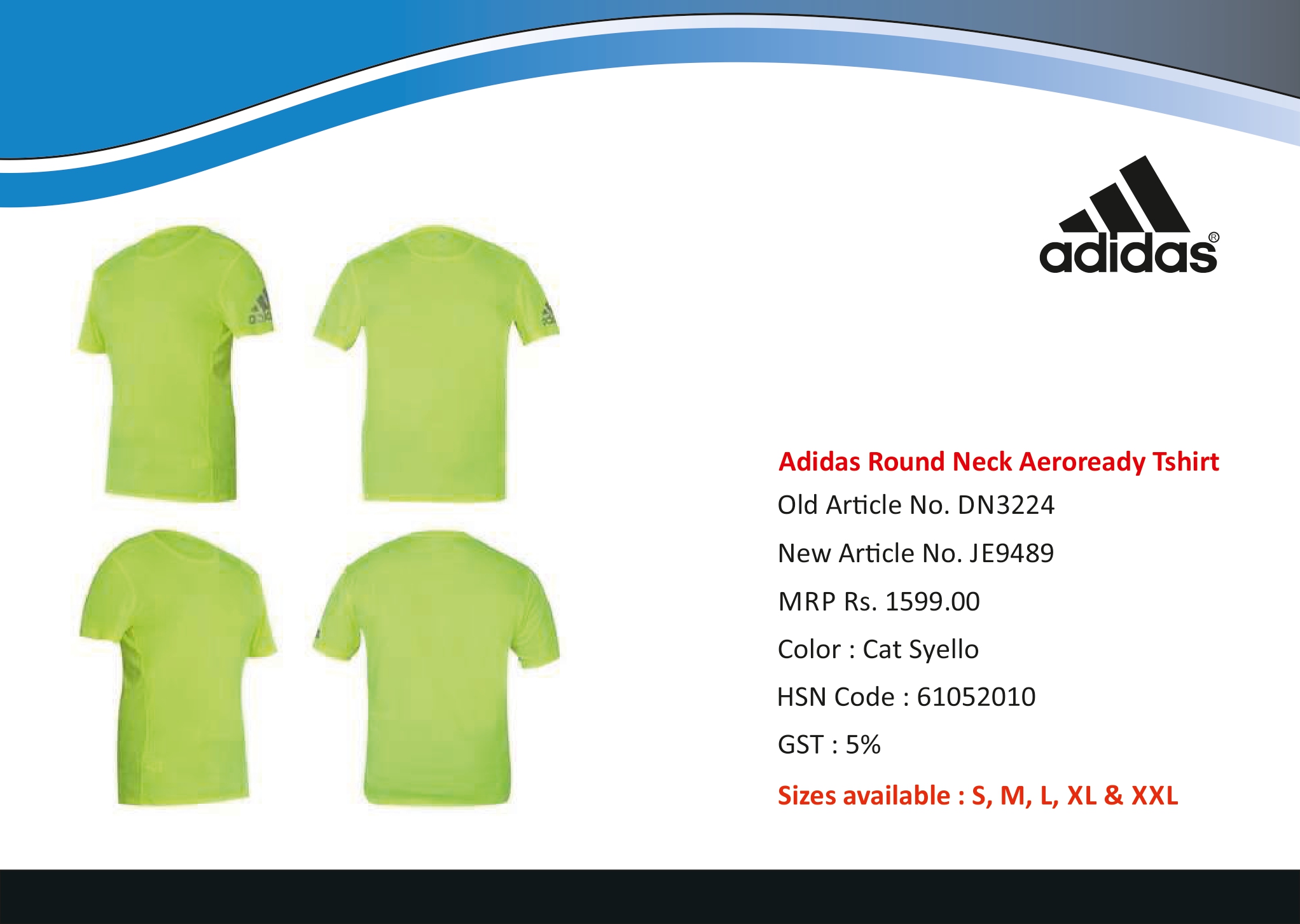 Round Neck Aeroready T Shirt