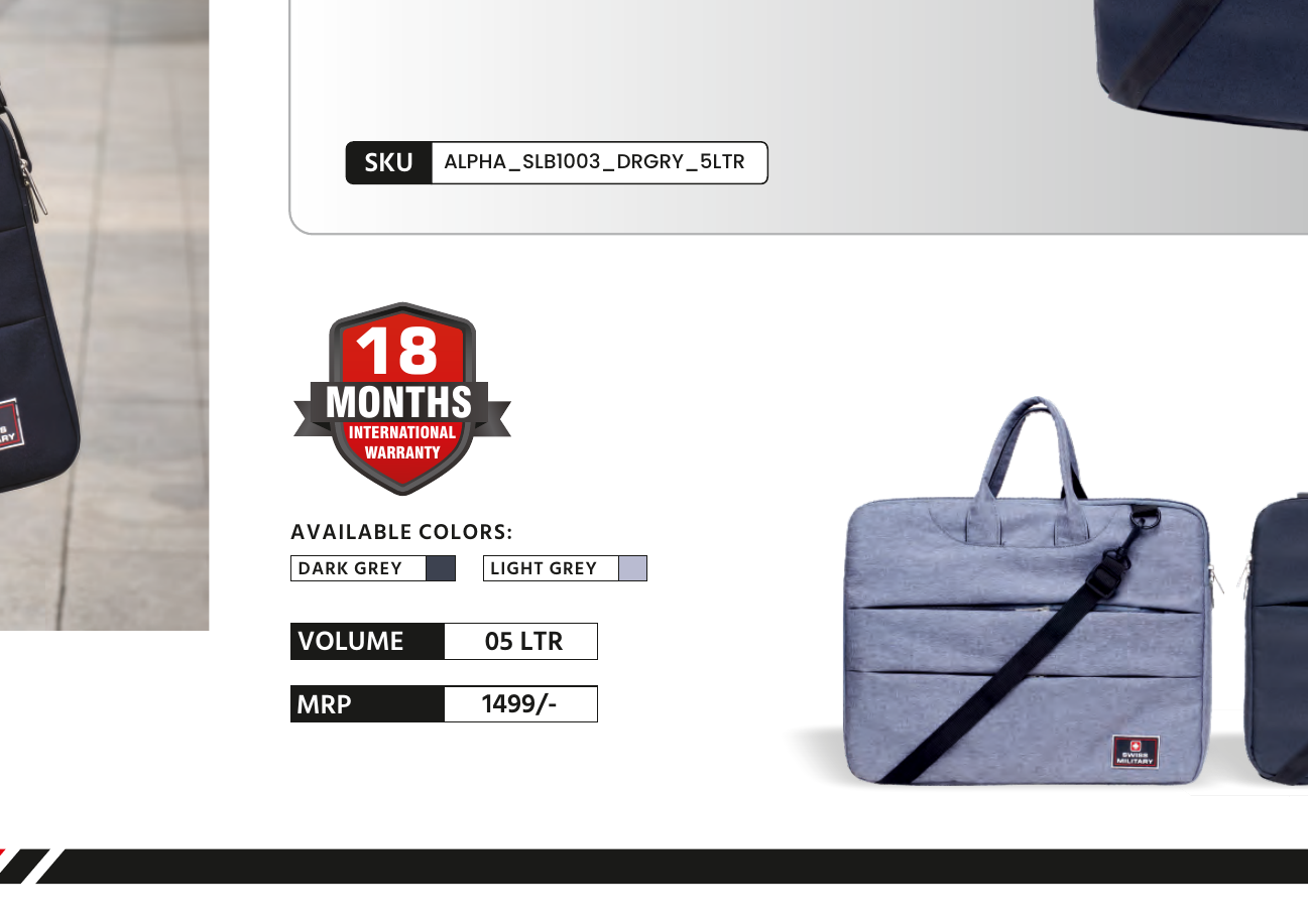 ALPHA Laptop Sling Bag