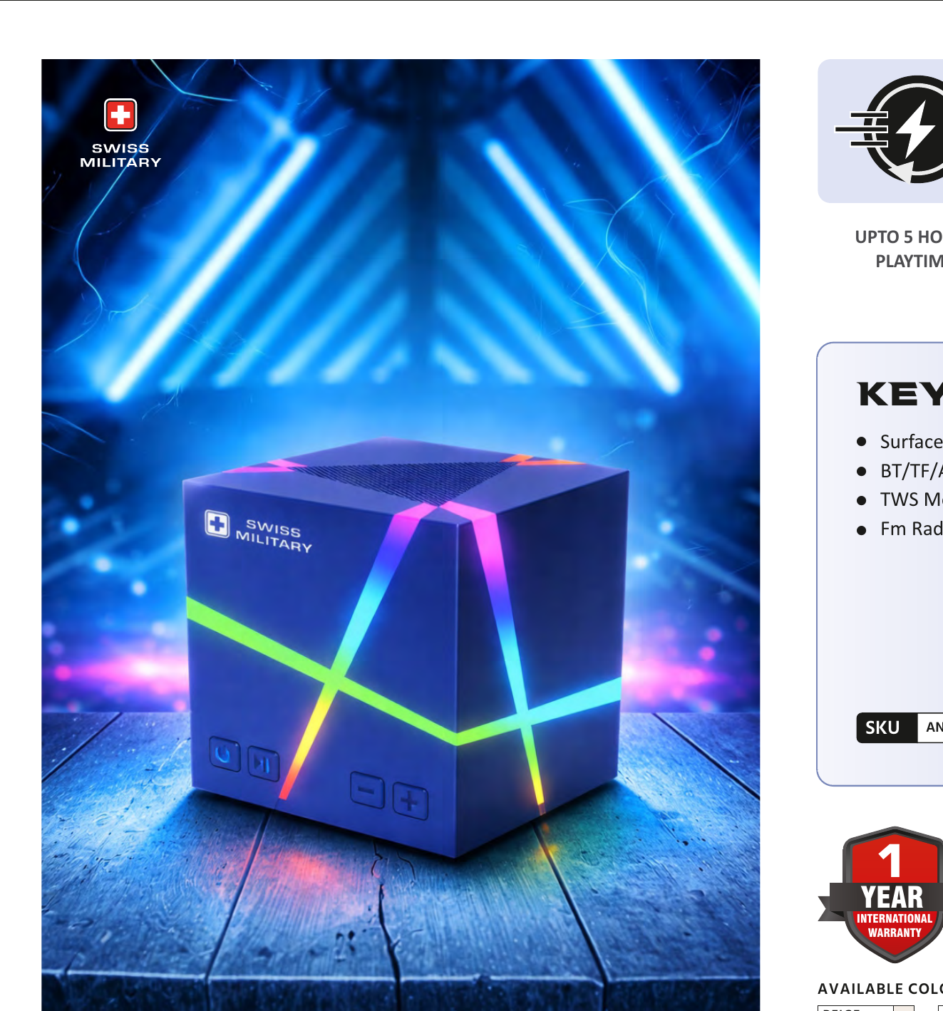 ANCHA CUBE Bluetooth Speaker