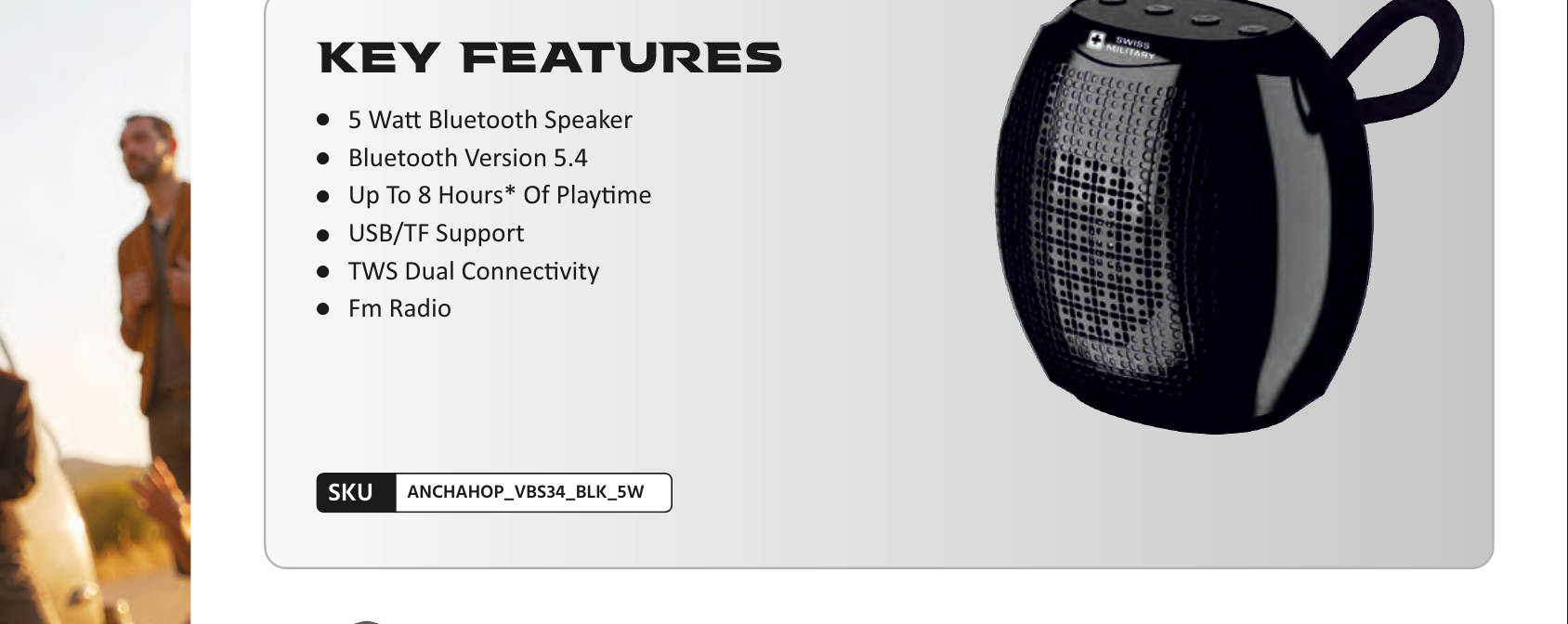 ANCHA HOP Bluetooth Speaker