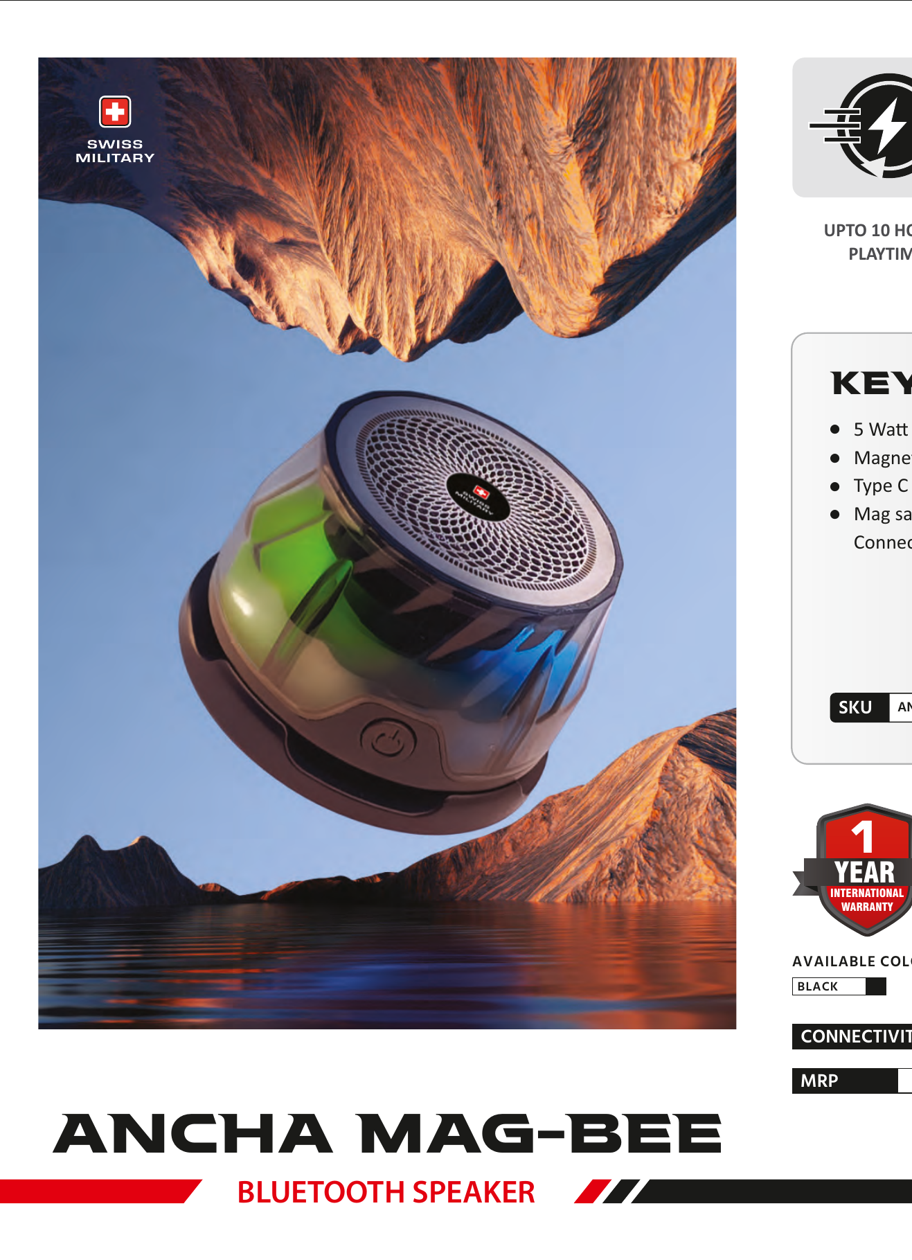 ANCHA MAG-BEE Bluetooth Speaker