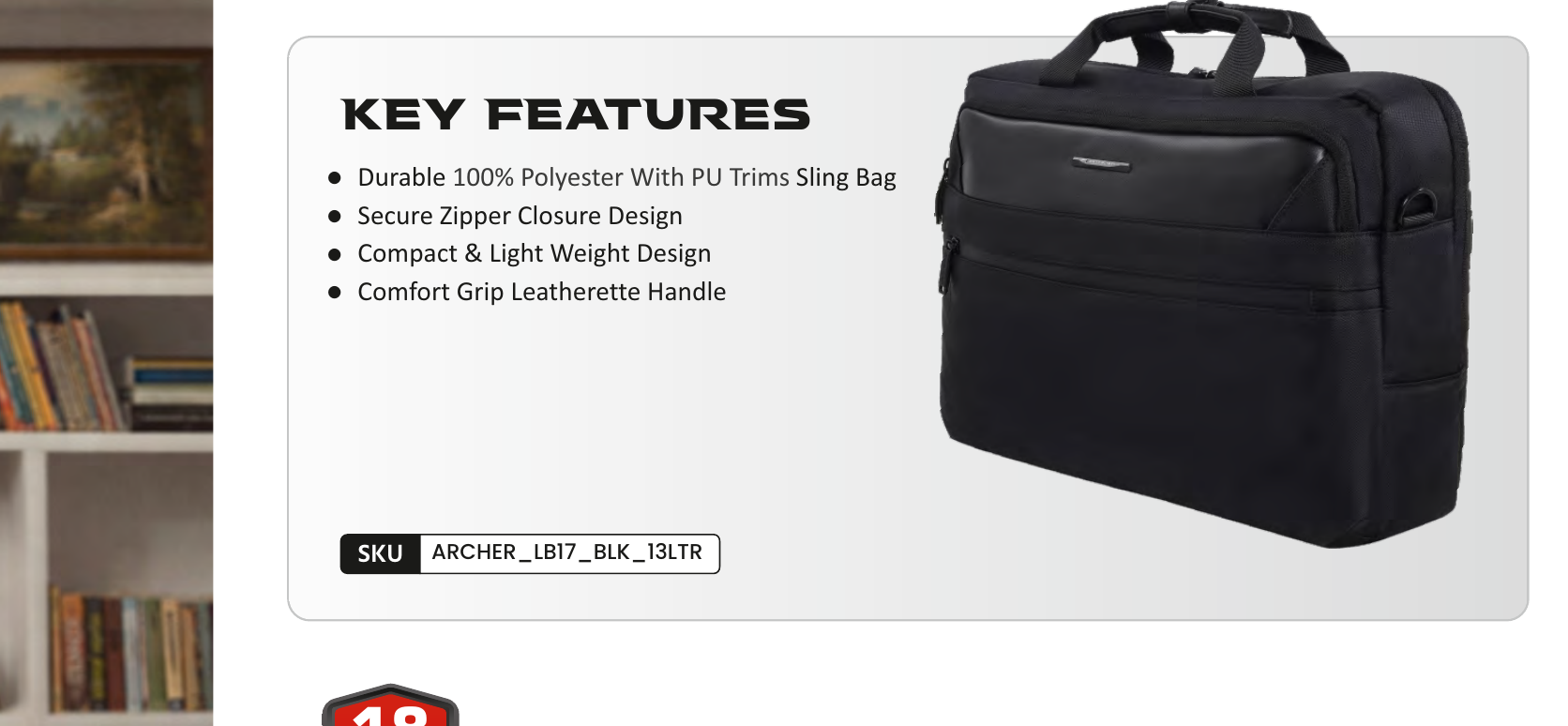 ARCHER Laptop Sling Bag