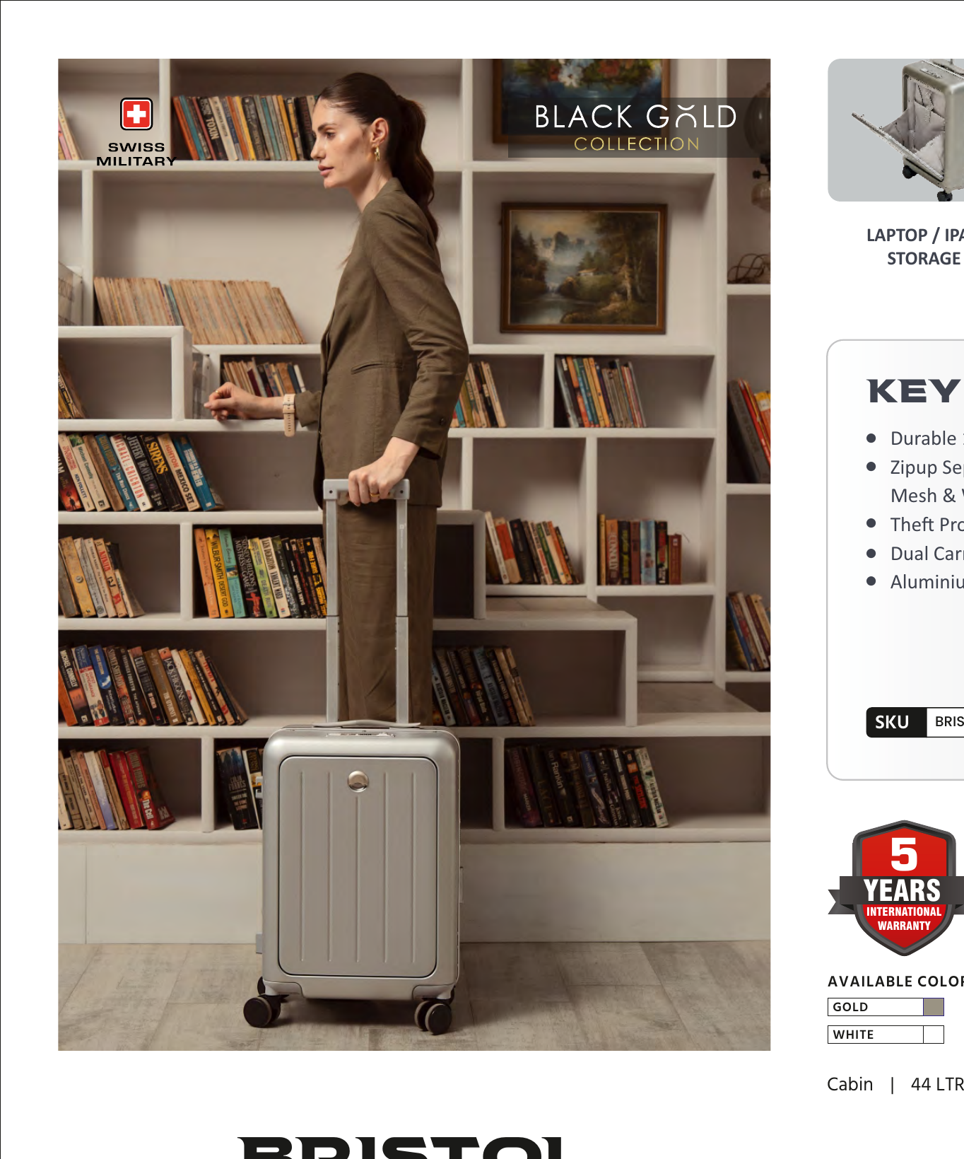 Bristol Hardtop Trolley Luggage - Cabin