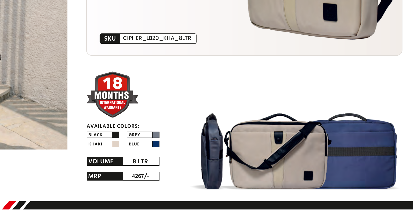 CIPHER Laptop Sling Bag