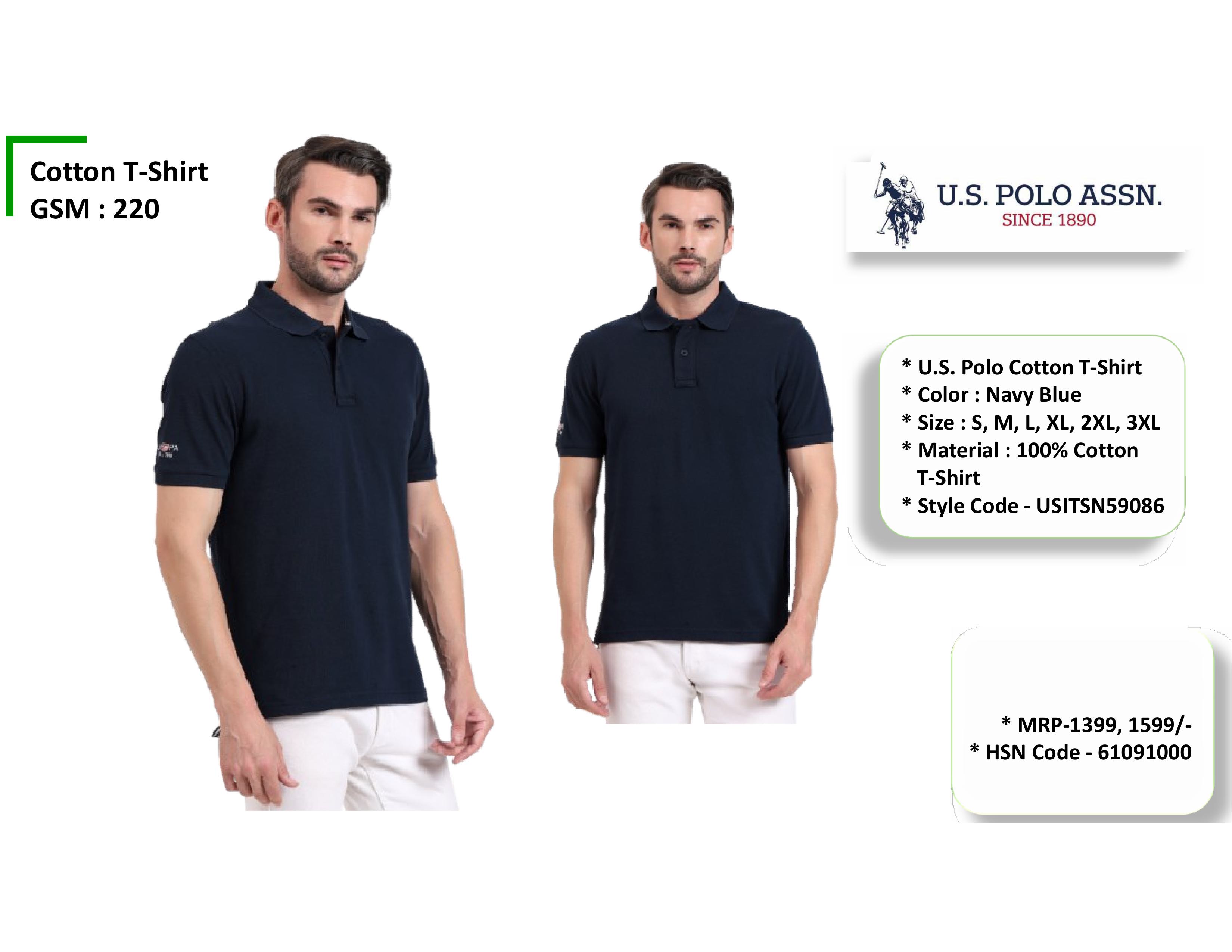 Cotton T shirt (Polo) 220 GSM
