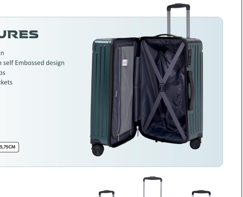 CUBOID Hard Trolley Luggage Large