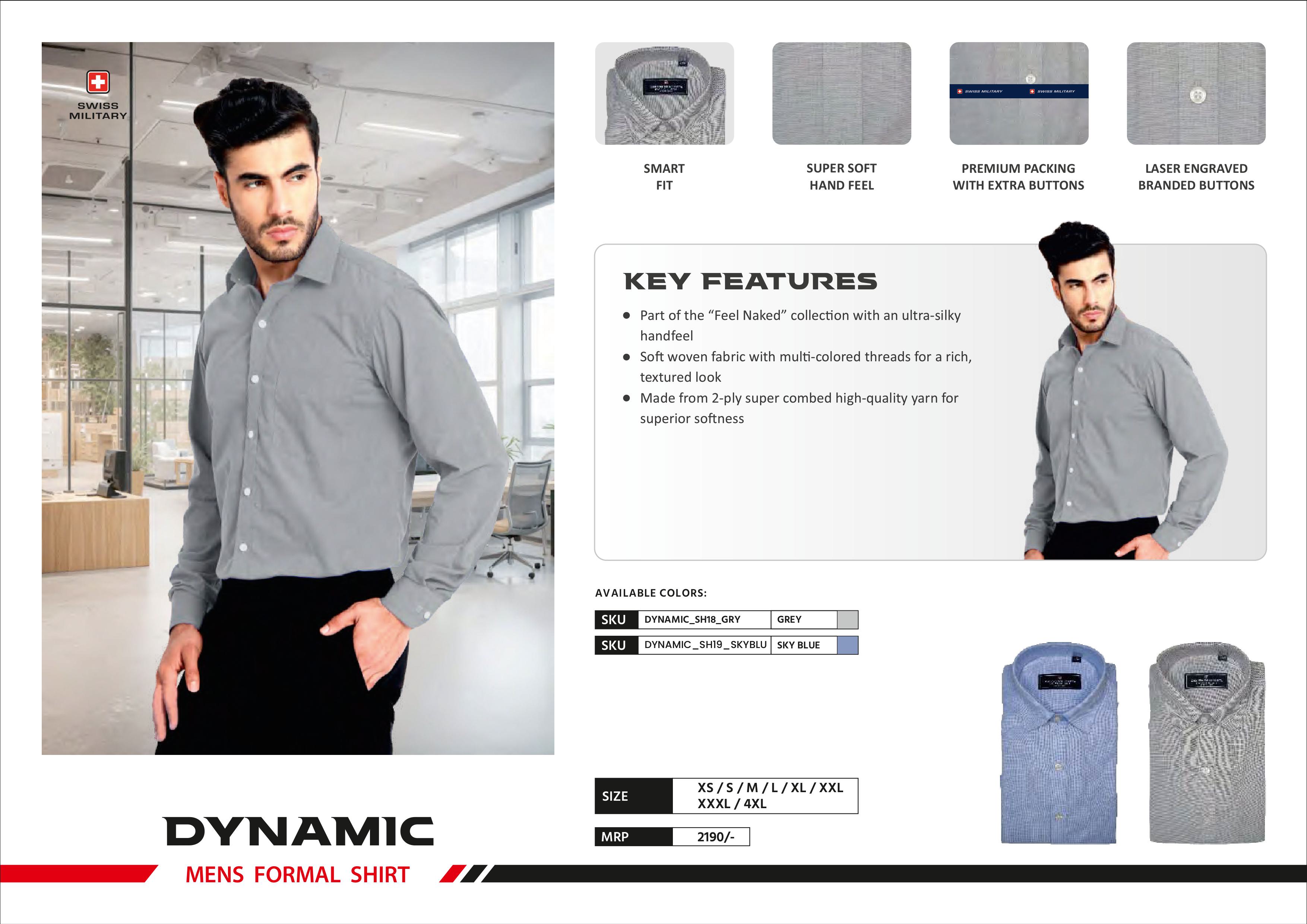 Dynamic Mens Formal Shirt