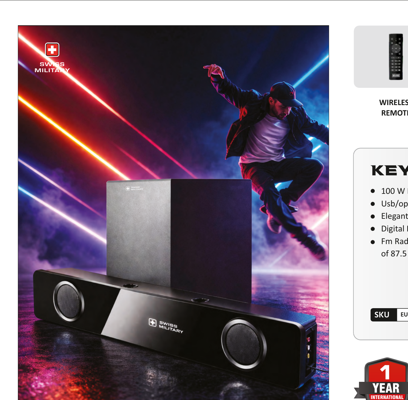 EUPHORIA W1000 Bluetooth Soundbar