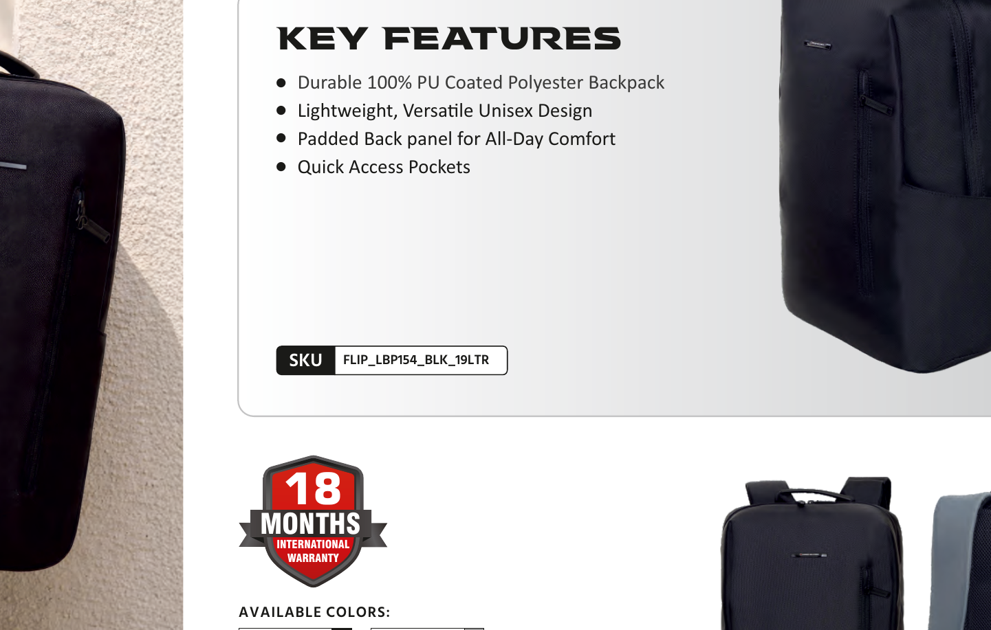 Flip Laptop Backpack