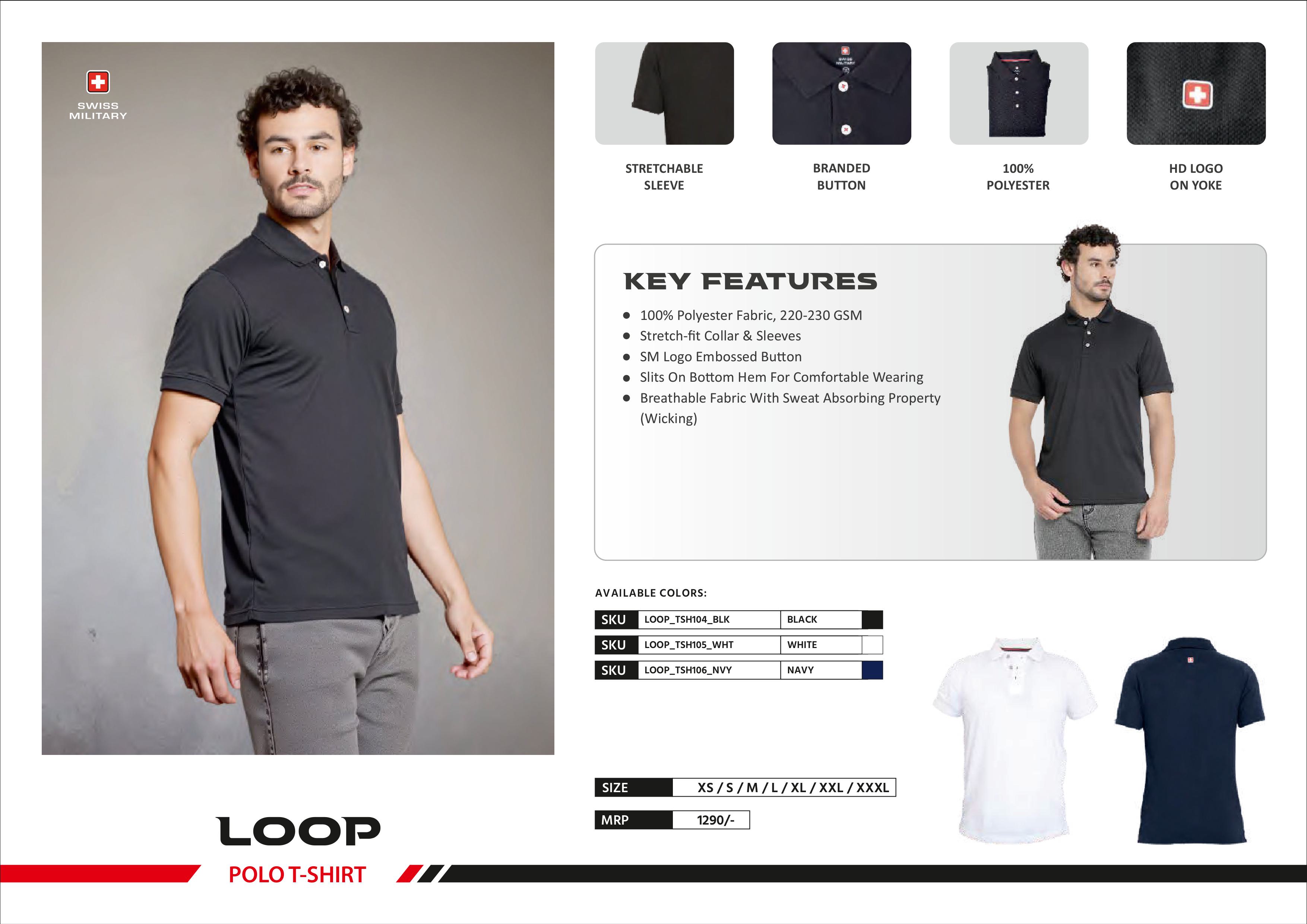 Loop Polo T Shirt,