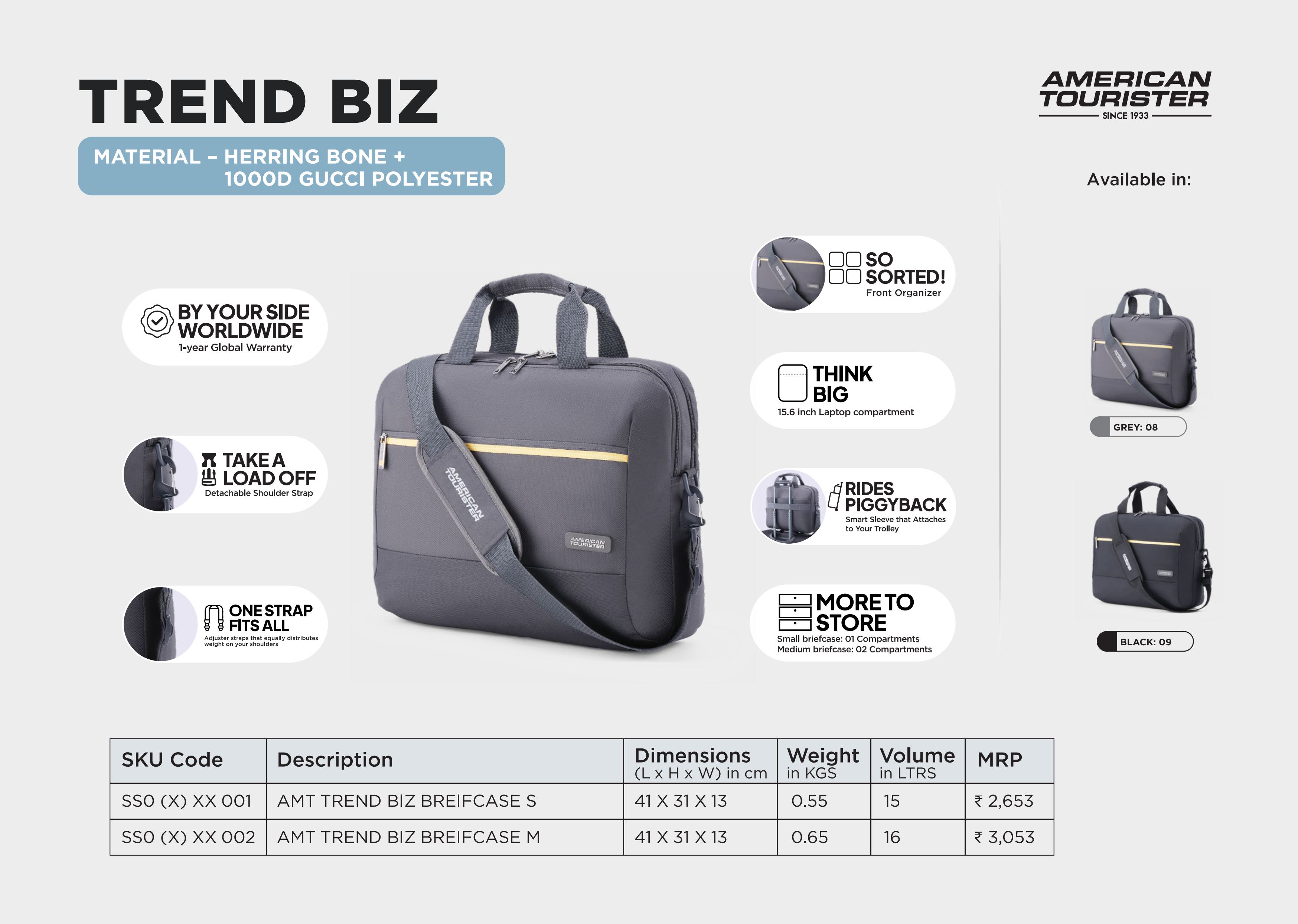 Luxe Biz Briefcase M