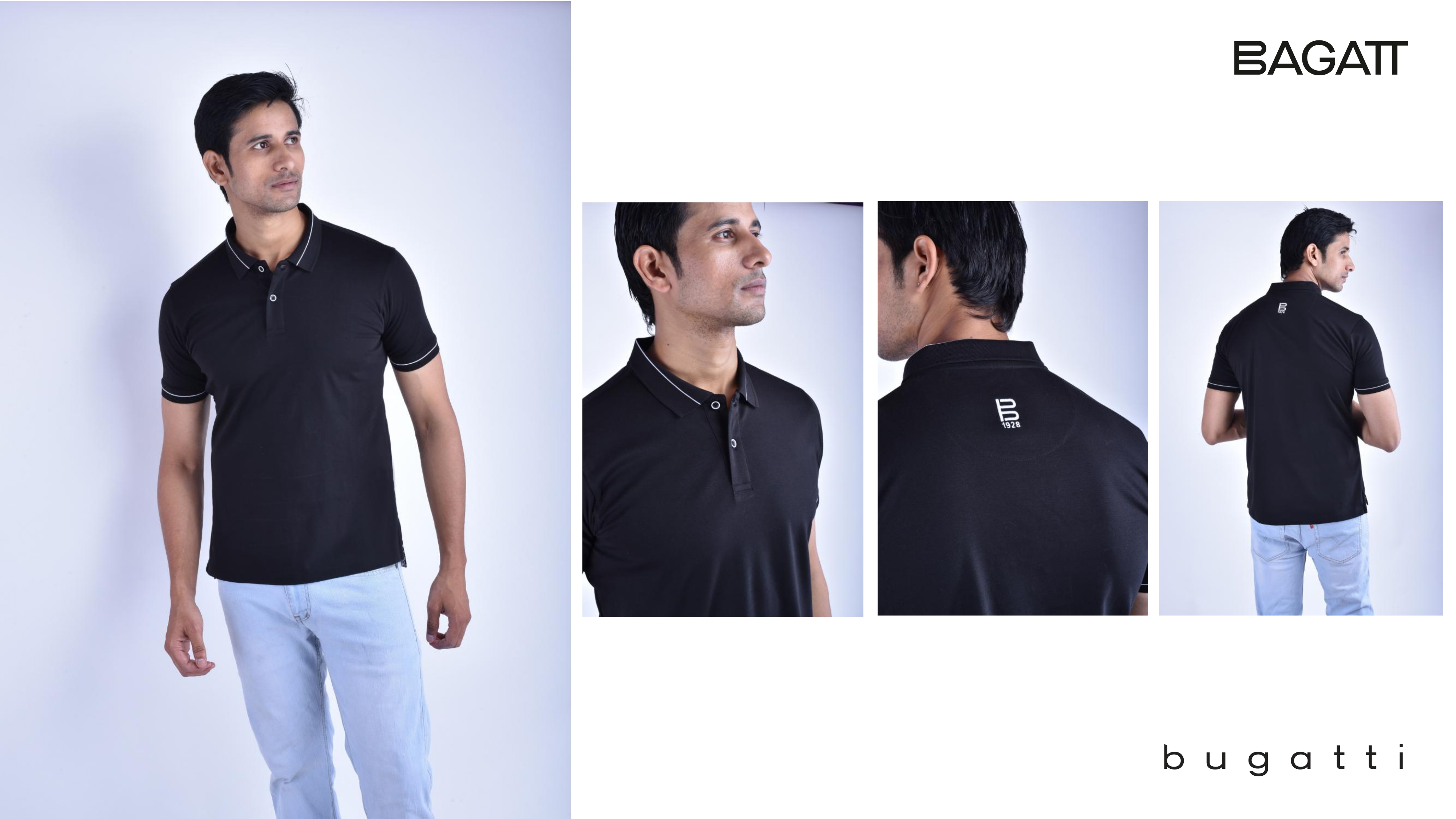 Mercerised T Shirt Polo With Tipping