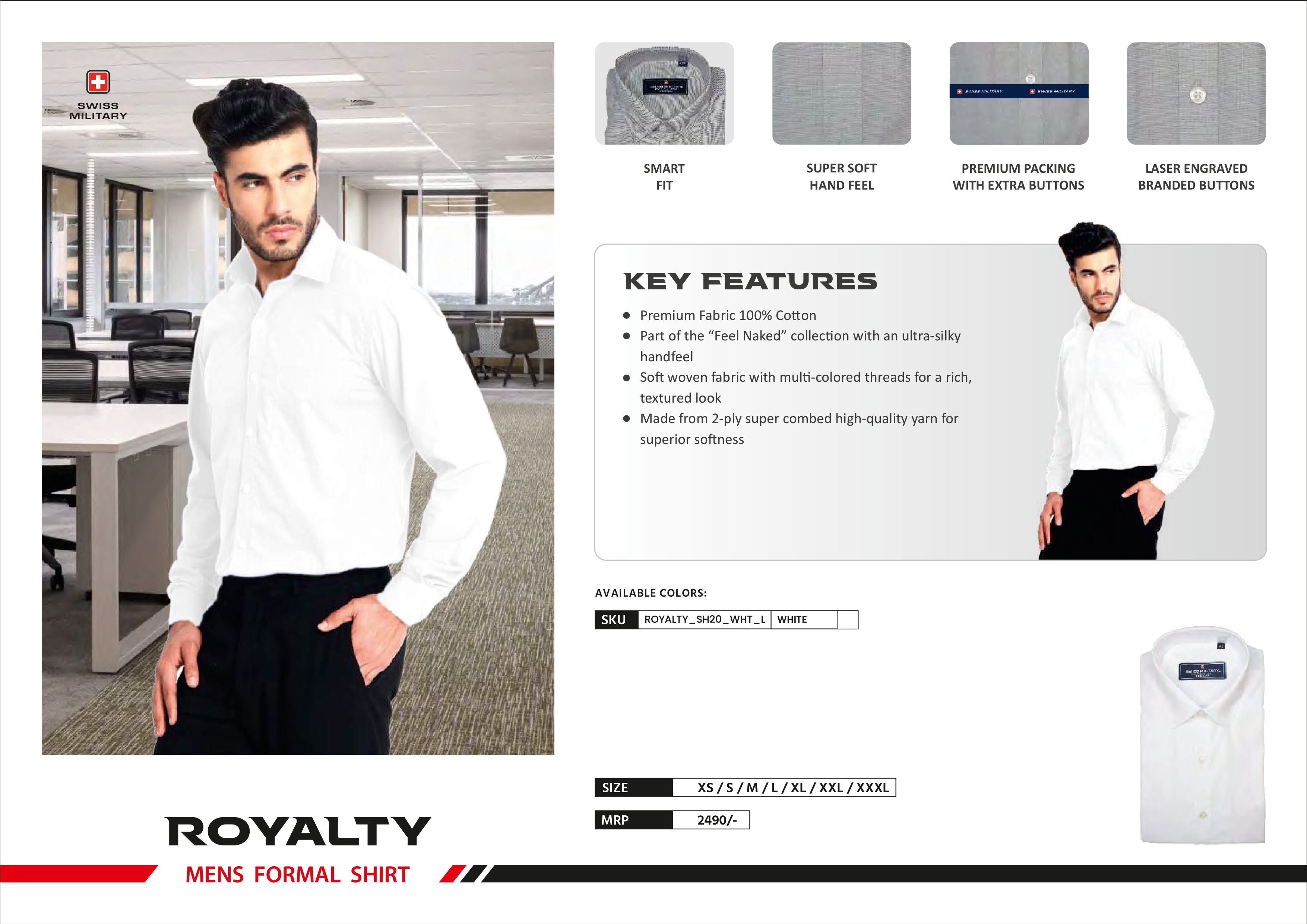 Royalty Mens Formal Shirt