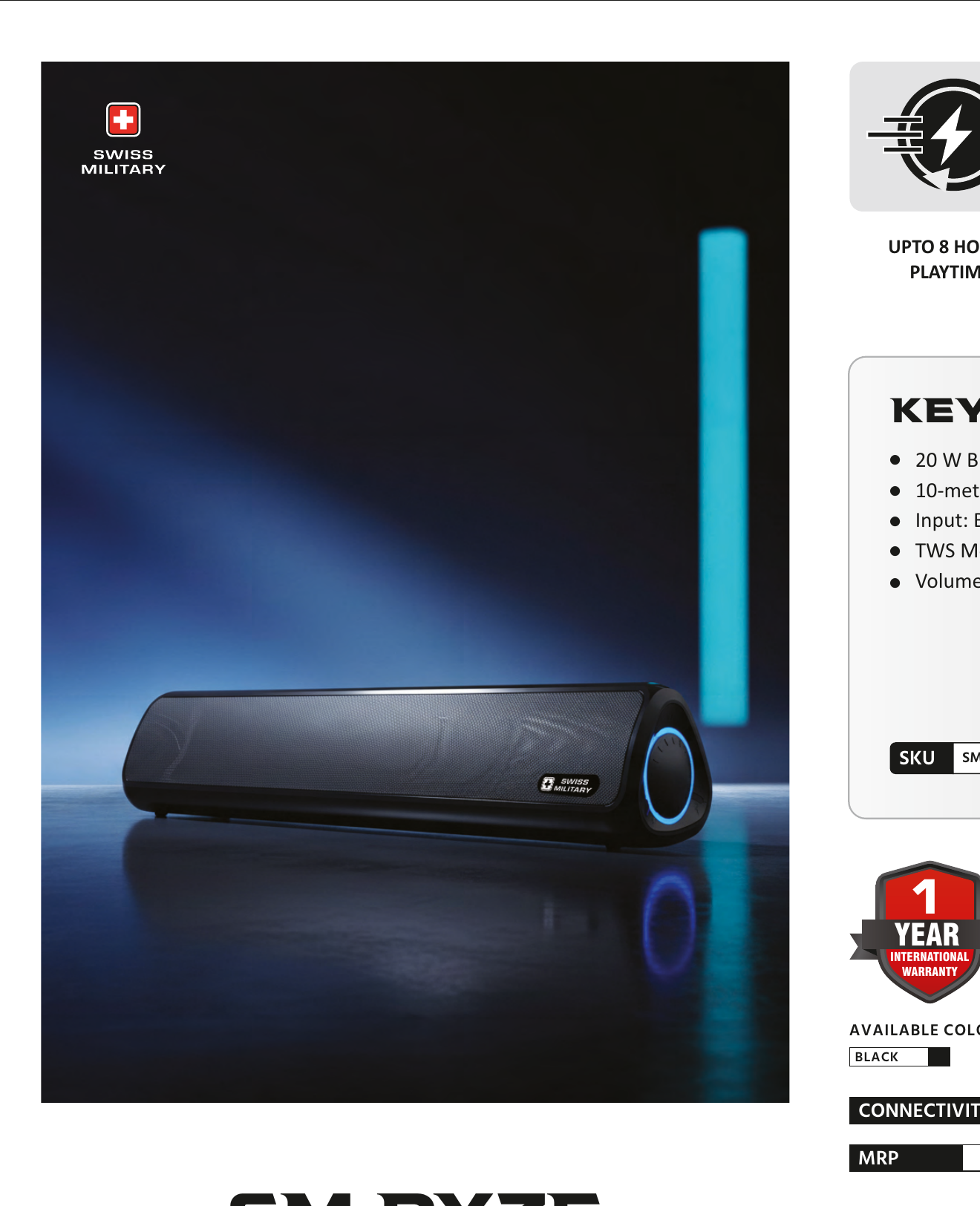 SM RYZE Bluetooth Speaker
