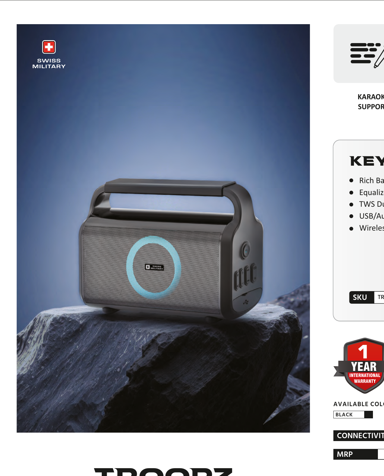 TROOPZ Bluetooth Speaker