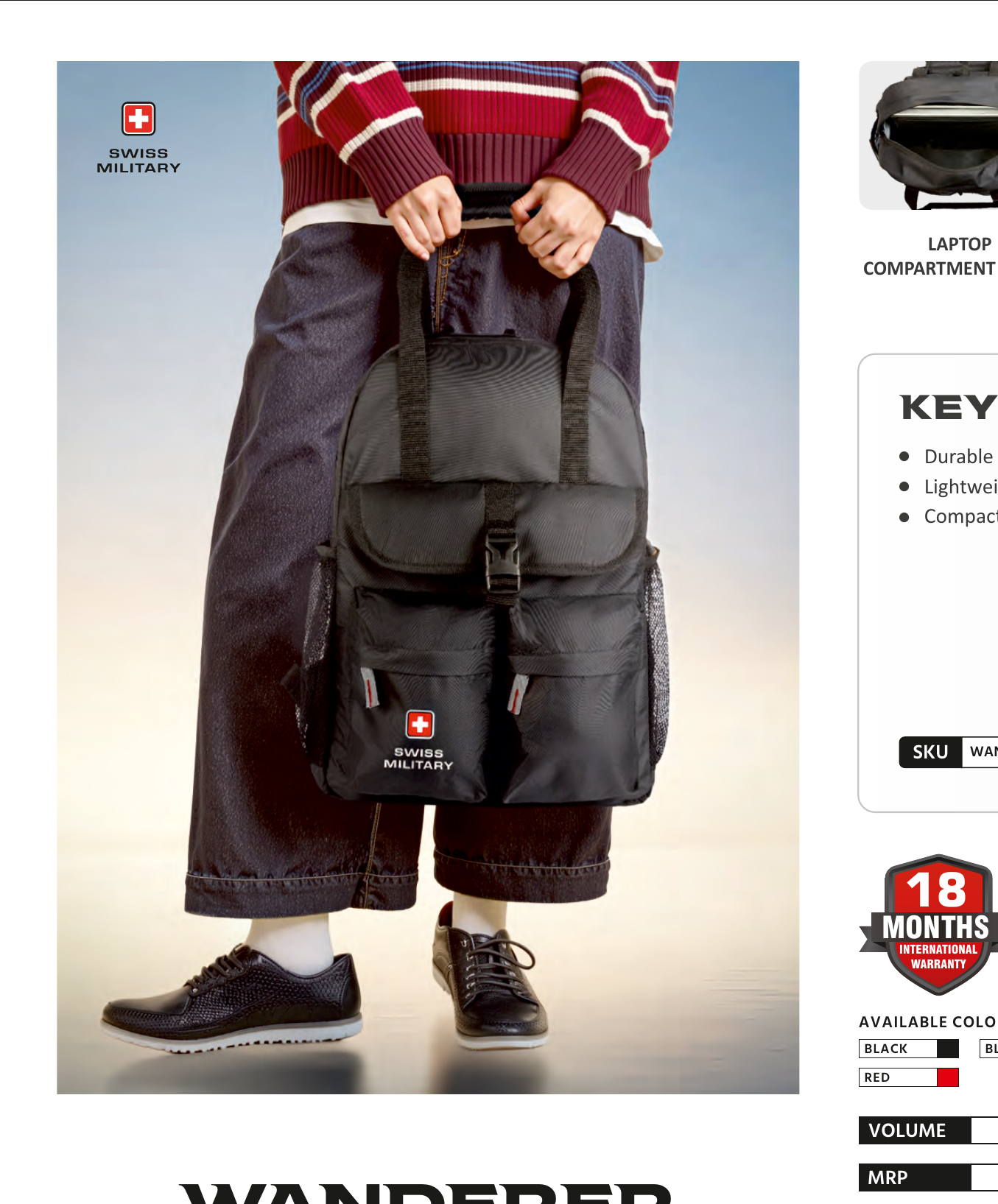 WANDERER Laptop Backpack
