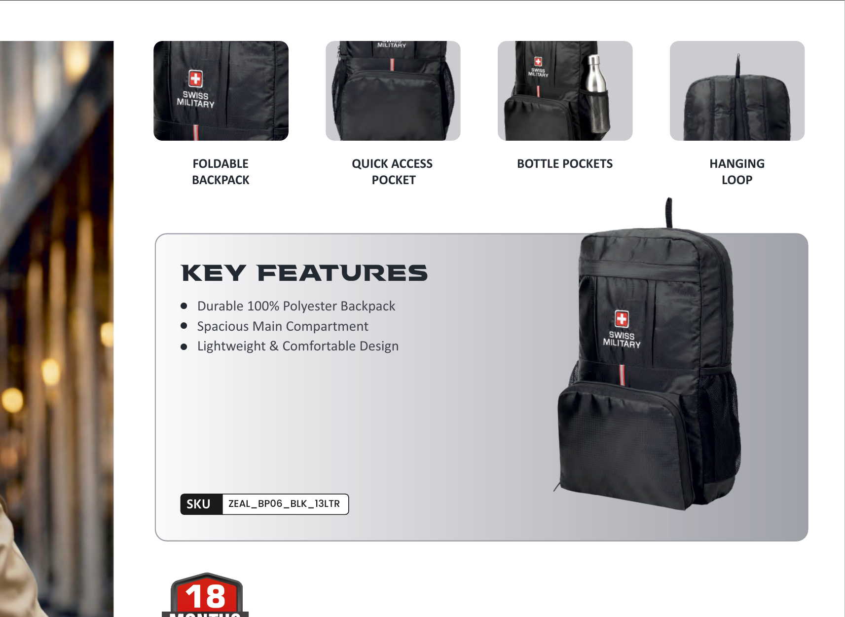 ZEAL Foldable Backpack